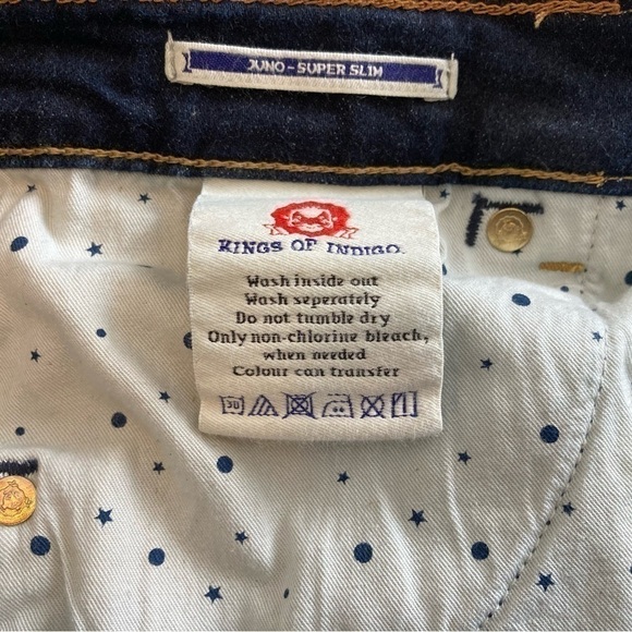 𝅺K.O.I. JUNO-SUPER SLIM WOMEN’S JEANS DARK BLUE COLOUR - Size 29 - Picture 9 of 16